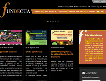 Tablet Screenshot of fundecua.org.ar